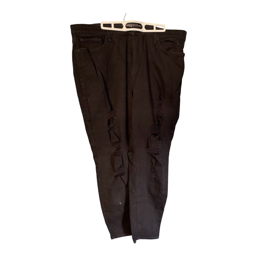 Torrid Black distressed Sky High Skinny Jeans